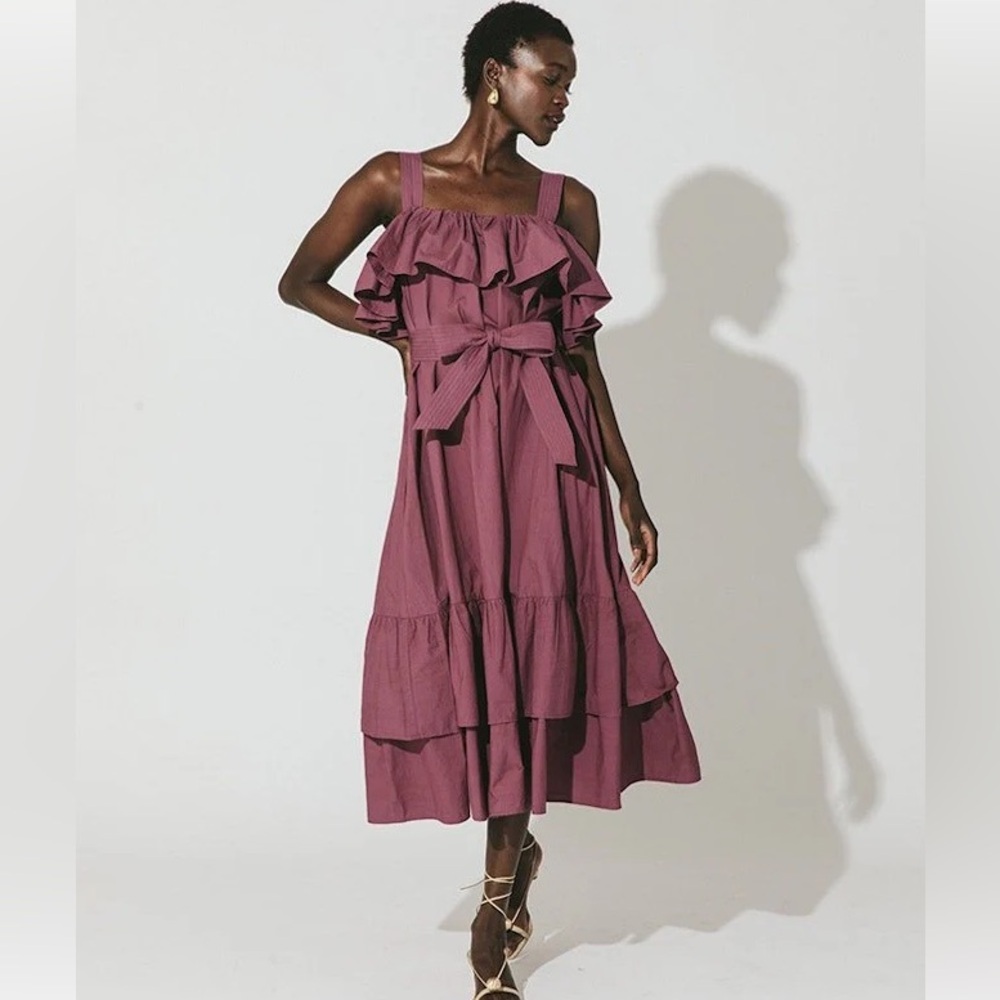 Cleobella Organic Cotton Ruffle Dress
